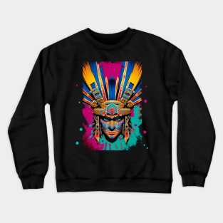 Aztec Splash Art Crewneck Sweatshirt